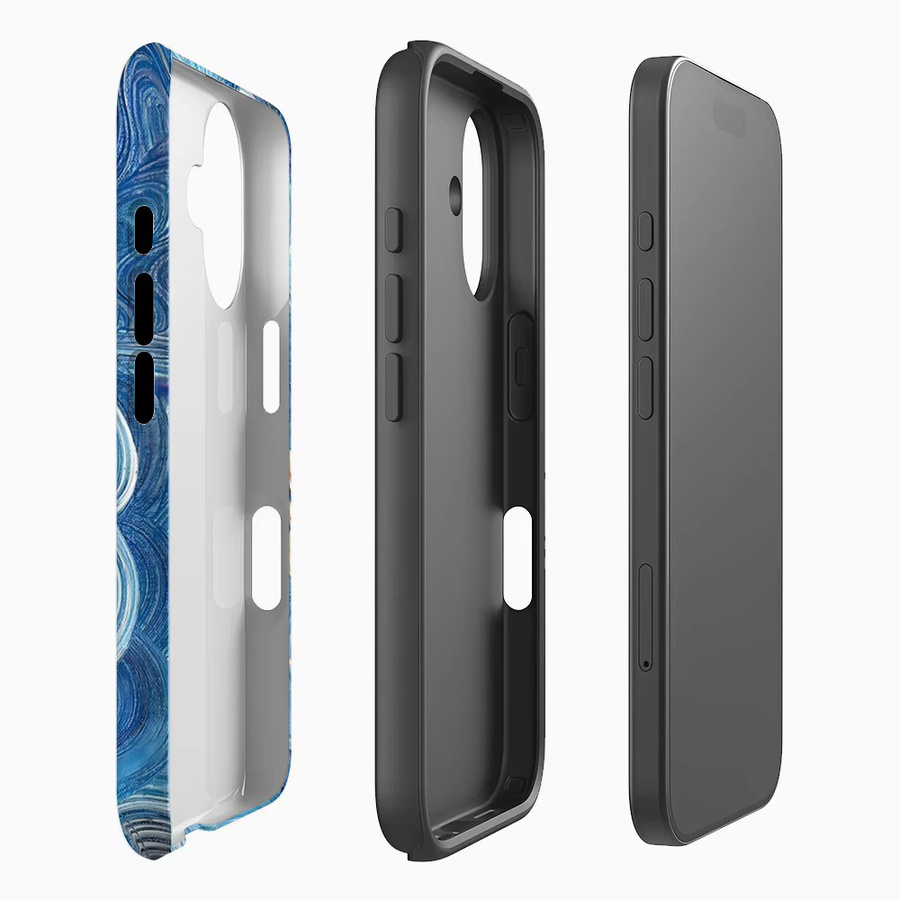 Potdemiel Handyhülle Koi in Wellen mit doppelschichtiger Rückabdeckung kompatibel mit iPhone 18 17 16 15 14 13 12 Pro Max Plus - Bild 2
