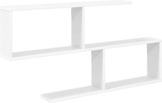 vidaXL Wandregal Weiß Modern aus MDF, B/H/T: 100 x 50,5 x 12 cm - Bild 1
