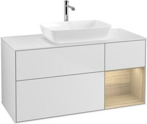 V&B Waschtischunterschrank Finion in Weiß lackiert, Breite: 120 cm, Tiefe: 50,1 cm, Höhe: 50,1 cm - Bild 1