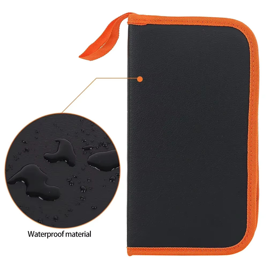 Multifunktionale Oxford Leinwand Werkzeugtasche in Orange für Hardware, Schrauben und Lötkolben, B/T/H: 24,0 x 10,5 cm - Bild 4