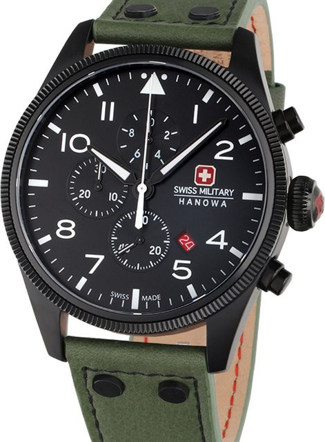 Swiss Military Hanowa Thunderbolt Chronograph, Quarz, Edelstahl, 43 mm, Herren - Bild 1