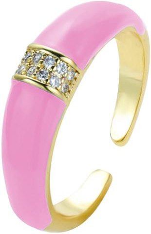 Ring Allbestart, Messing, Gold, Zirkonia, Damen - Bild 1