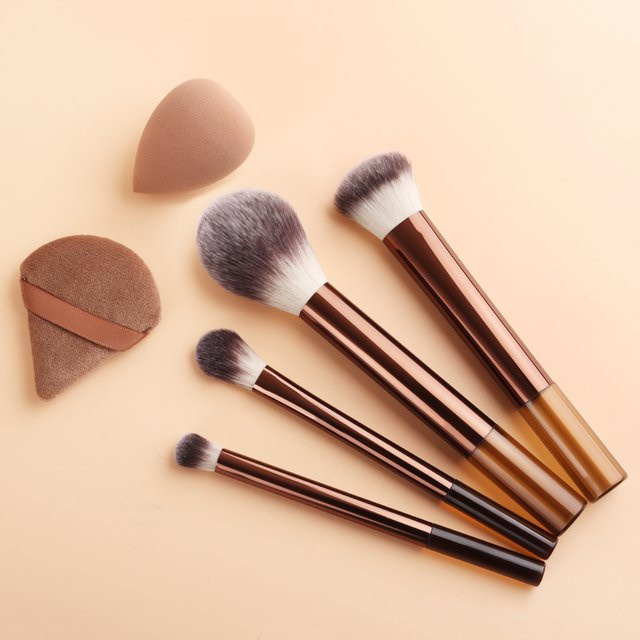 Ronshadow Make-up-Pinsel-Set mit Beauty-Schwamm, 6-teilig, Unisex - Bild 1