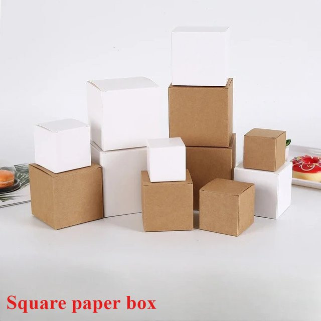 Braune Kraftpapier Boxen für Seifen und kleine Geschenke zur Partygestaltung - Bild 1