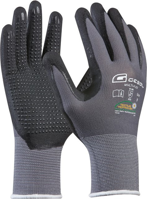Gebol Handschuh Multi Flex Nitril in Grau, Größe 11 - Bild 1