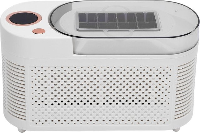 Tragbarer Eiswürfelbereiter aimo 120W Desktop-Eismaschine in Weiß für Zuhause, Büro und Camping mit EU-Stecker - Bild 1