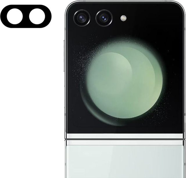Techsuit Rückkamera-Schutzfolie aus gehärtetem Glas für Samsung Galaxy Z Flip6 F741, schwarz - Bild 1