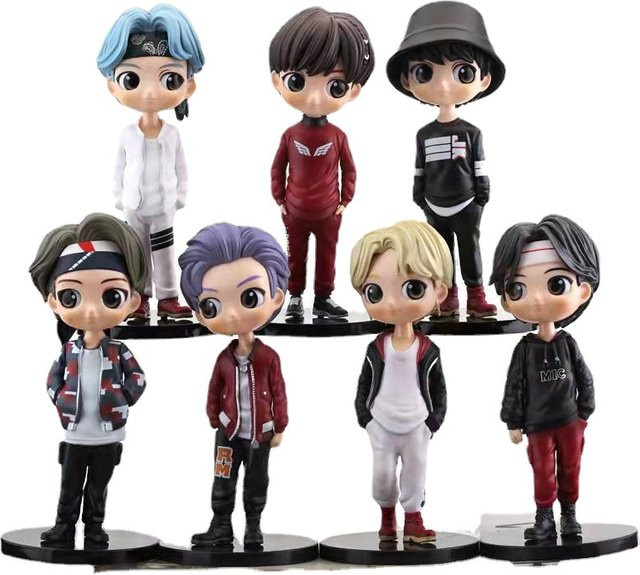 Bandai Bangtan Boys Puppe Modell, 7-teiliges Set, Action Figure - Bild 1