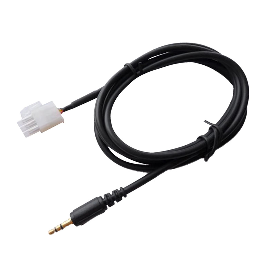 Perfeclan Auto-MP3-Player-Adapter mit 3,5 mm AUX-Kabel in Schwarz, Länge: 1,5 m, für Honda GL1800 Goldwing - Bild 2