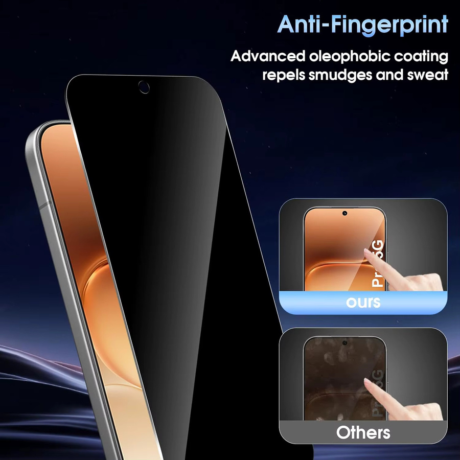 Honor 600 Pro 5G und Honor 600 Anti-Spy Displayschutzfolie aus gehärtetem Glas 2.5D 9H transparent - Bild 6
