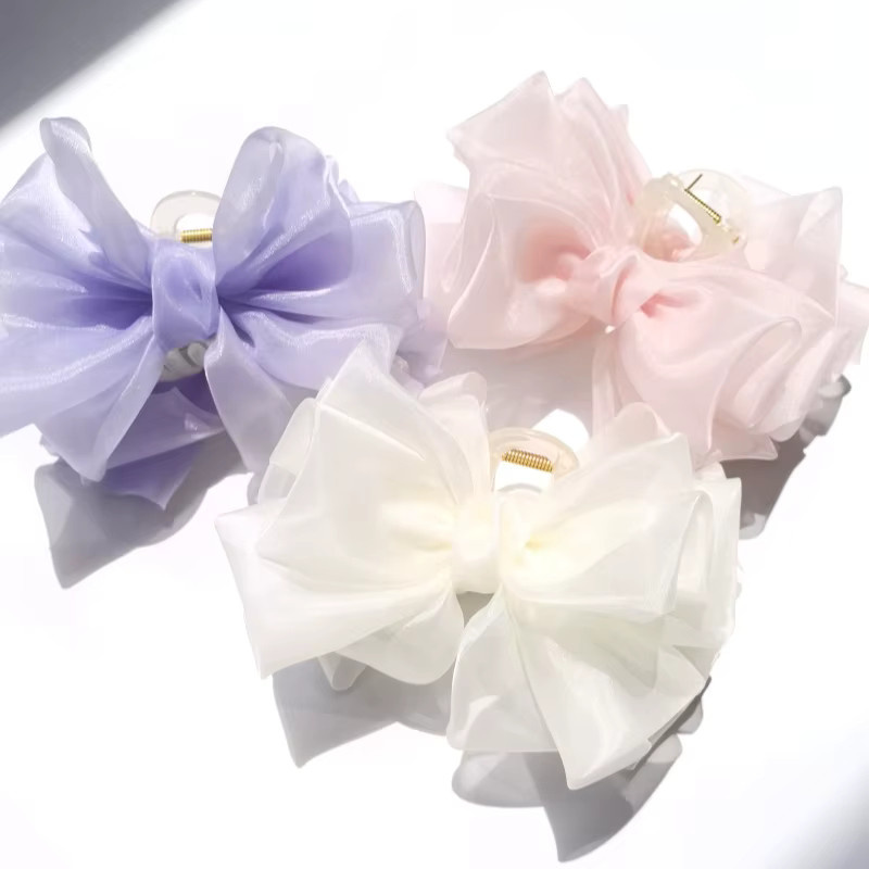 FENGCHE Haarspange, Schmetterling, Organza - Bild 1