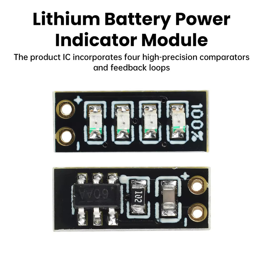 Aideepen Mini Power Display LED Modul zur Kapazitätsanzeige für 1S/2S/3S Ternäre Lithium Batterien - Bild 2
