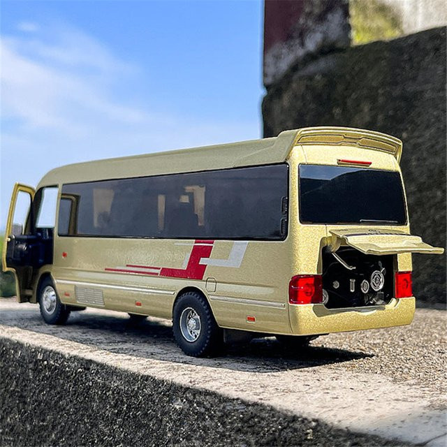 MAKEDA Bus Auto Modell, 1:32, Metall, mit Sound und Licht - Bild 1