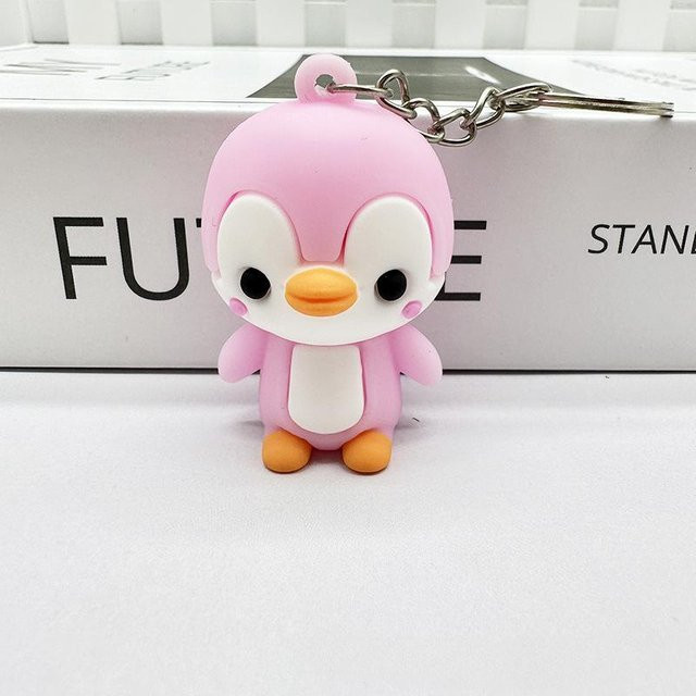 Linyi toy Schlüsselanhänger Pinguin, rosa, Unisex - Bild 1