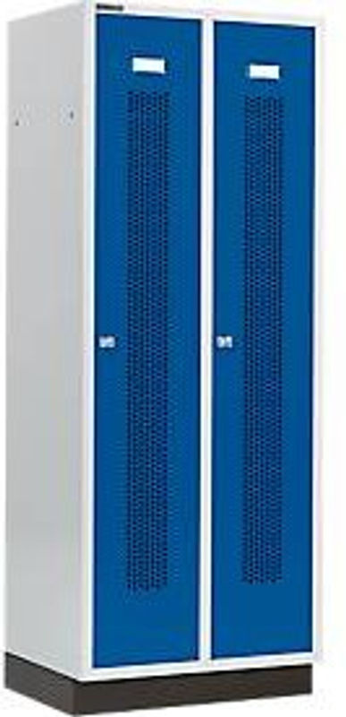 Schäfer Shop Select Kleiderspind mit 2 Abteilen und Zylinderschloss in Enzianblau, Breite: 40 cm - Bild 2