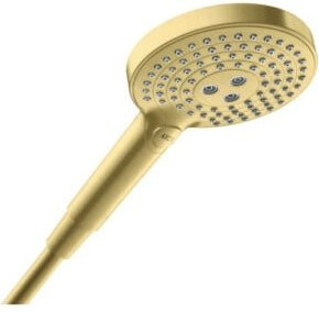 Hansgrohe Axor Handbrause in Brushed Nickel mit 3 Strahlarten und Anti-Kalk-Funktion, Durchmesser: 12 cm - Bild 1