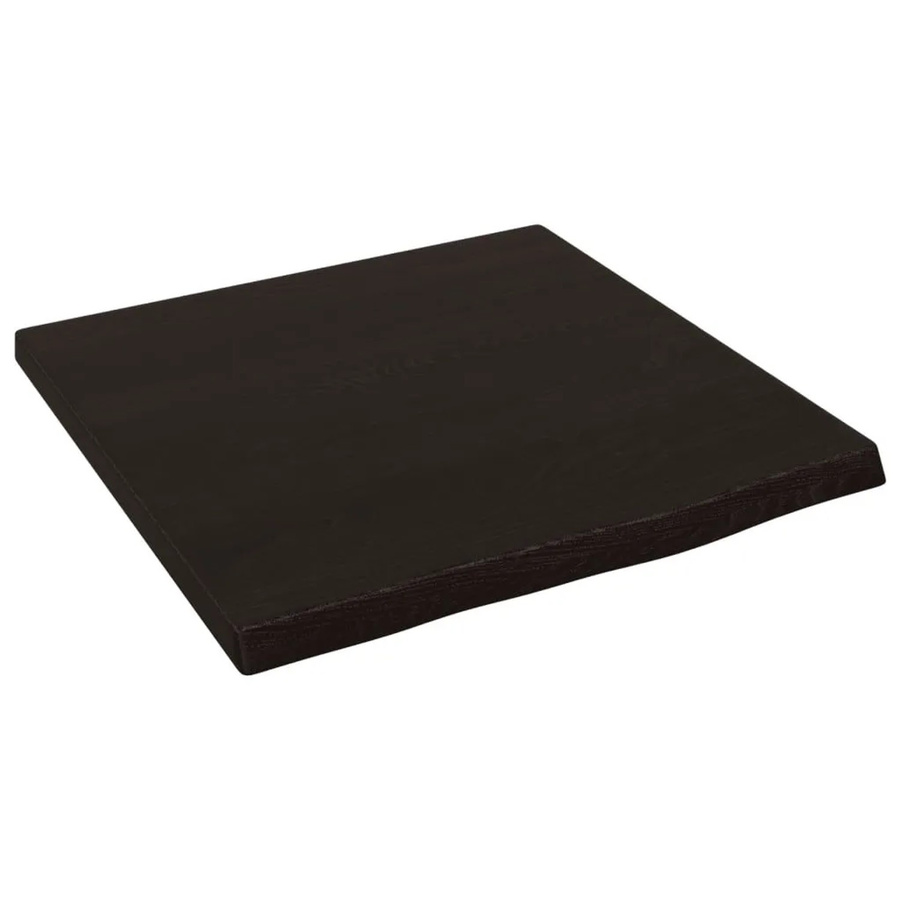 vidaXL Wandregal aus Massivholz Eiche in Dunkelbraun, rustikaler Stil, B/T/H: 40 x 40 x 2 cm - Bild 2