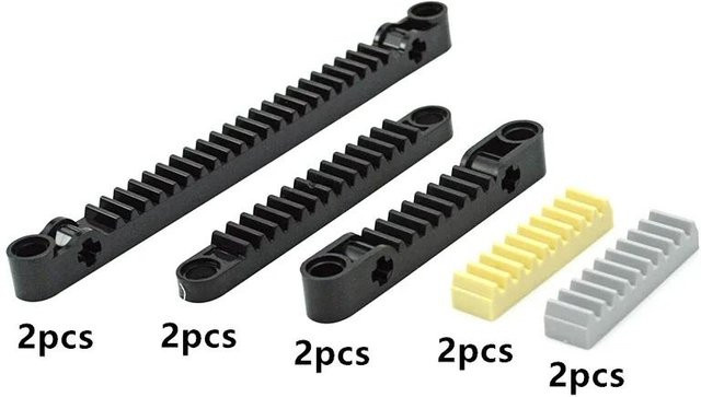 LEGO MOC Bauteile Zahnstange, Bausteine Zubehör, Fahrzeuge - Bild 1
