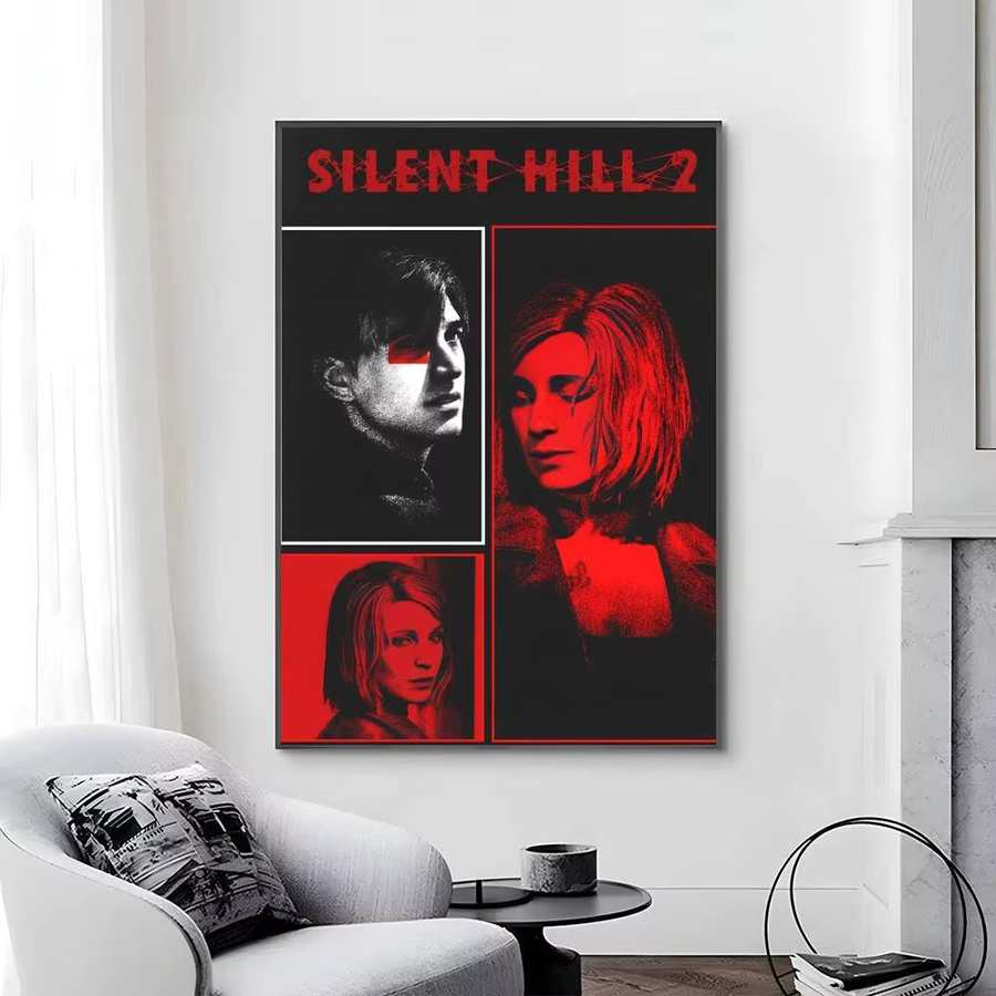 Klassisches S-Silent H-Hill 3 Game-Poster von Bilibili, selbstklebender Papierdruck in Mehrfarben, abstraktes Wandbild für dein Zuhause, B/H: 15,0 x 10,0 cm - Bild 6