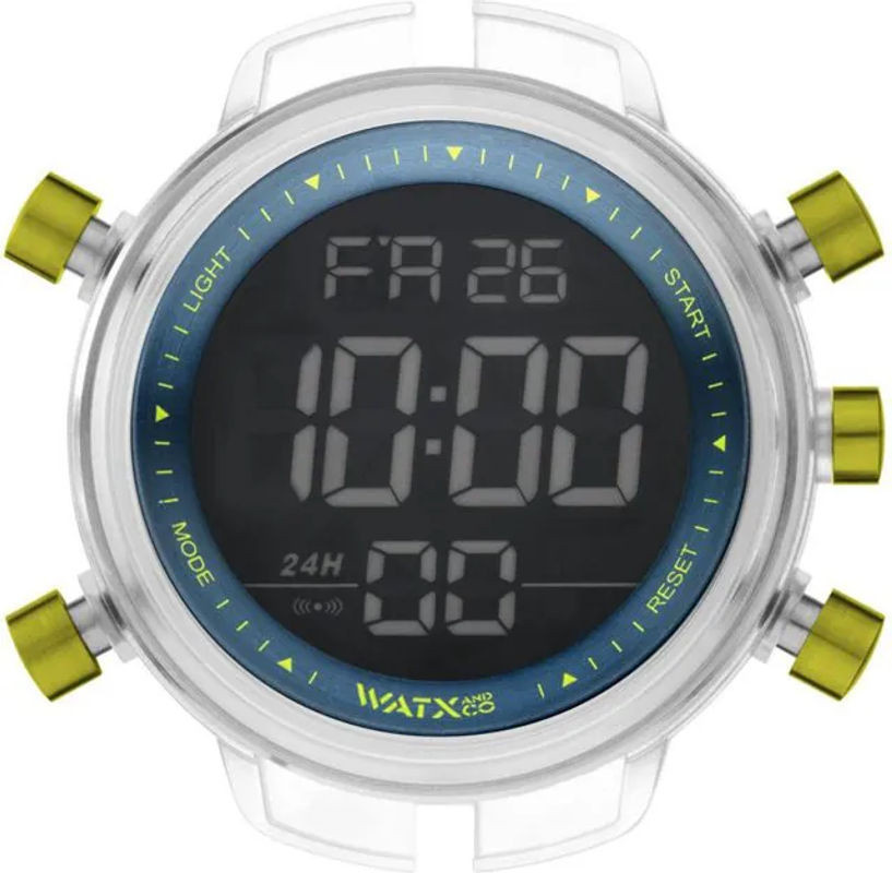 Watxandco Rwa1742 Digitaluhr für Damen und Herren in Blau mit Quarzwerk und Kunststoffgehäuse - Bild 1