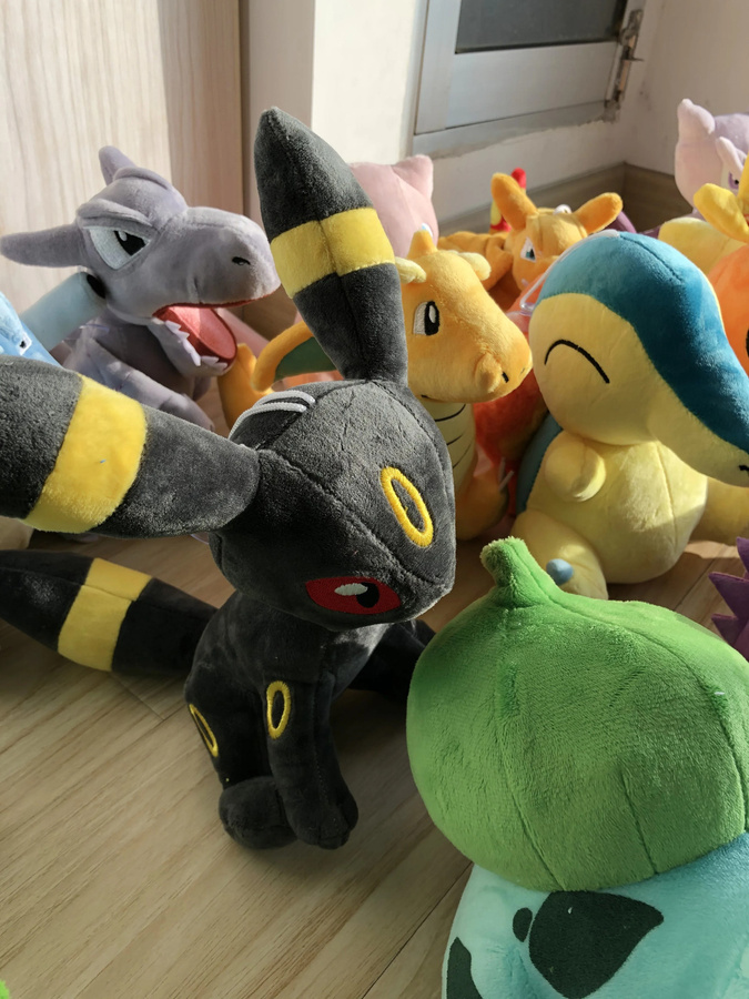 Aoger Pokémon Plüschpuppe, Pikachu Gengar Eevee Charizard Chikorita Blastoise Piplup, Plüsch / Textil - Bild 2