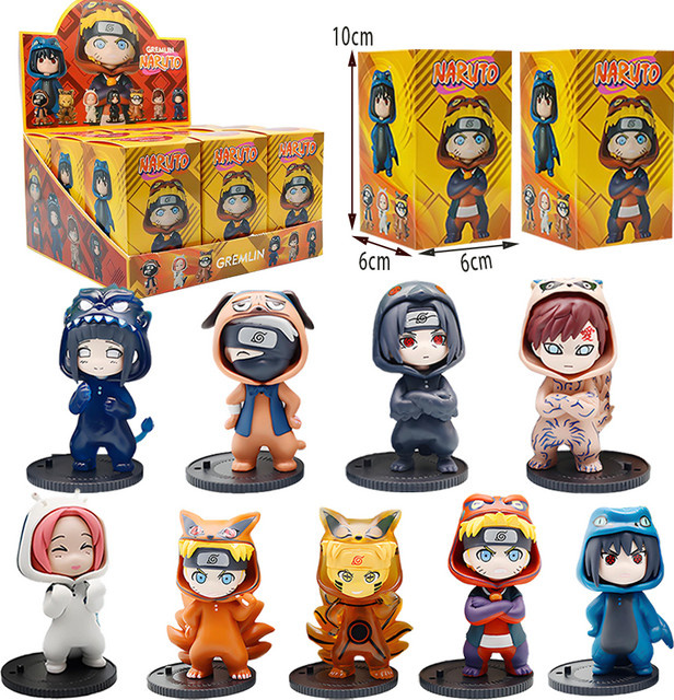 Bandai Naruto, Actionfigur, 9-teiliges Set - Bild 1