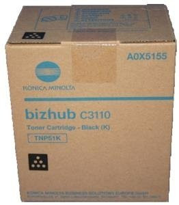 Konica Minolta TNP-51K Original Tonerpatrone Schwarz für bizhub C3110 - Bild 1