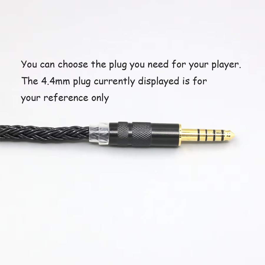 EachDIY 16-adriges 99% 7N OCC Kopfhörerkabel in Schwarz für Hifiman Sundara Ananda HE1000se V2 HE6se V2 V3 HE400SE Arya He-35x Edition XS - Bild 2