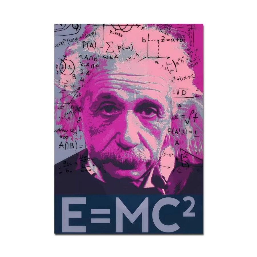 Rastar DIY Klebeposter Theoretischer Physiker Einstein Vintage Wanddeko Mehrfarbig - Bild 5