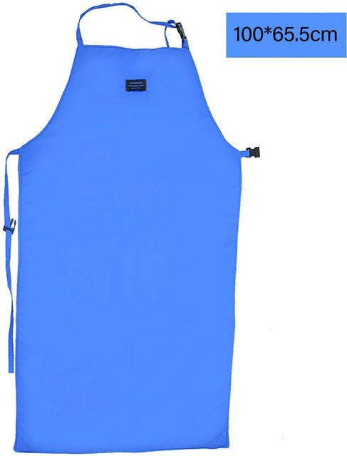 Sicherheit CryO Schürze Kryogene Ultra-Tieftemperatur-Schürze zum Schutz vor Stickstoff in Blau, B: 100 cm, H: 65,5 cm - Bild 1