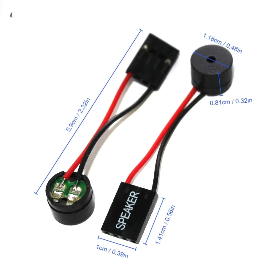 Mini Lautsprecher Kit für Computer Motherboard BIOS Onboard Beep Alarm in Schwarz - Bild 2
