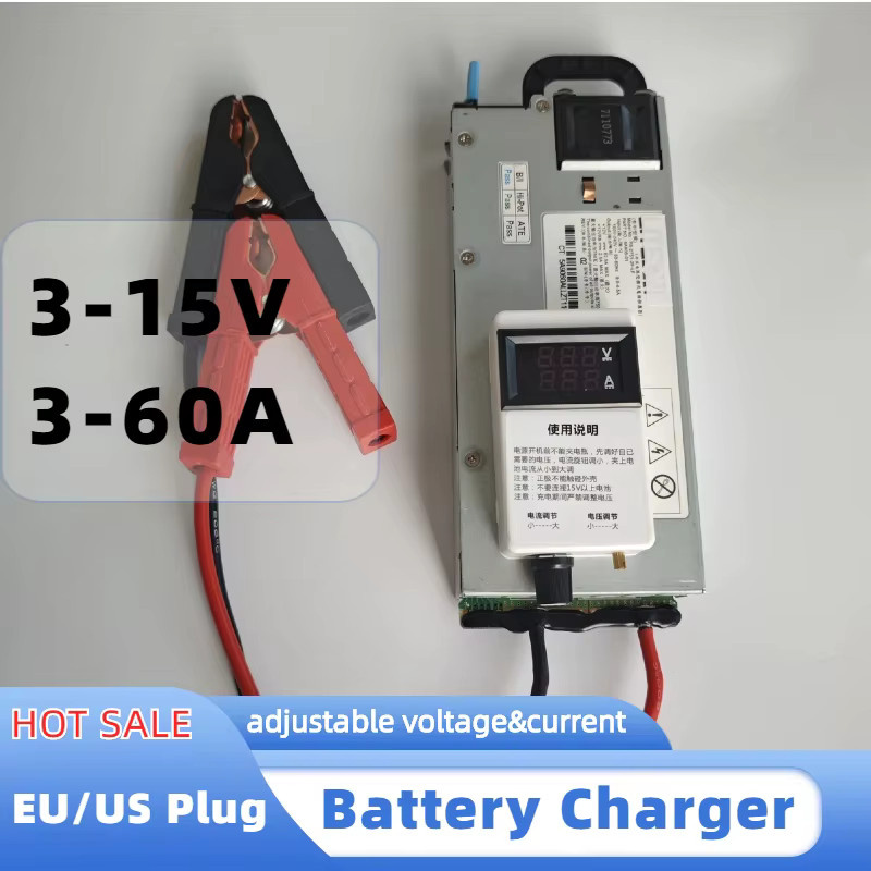 Einstellbares Batterieladegerät für Lithium-Polymer, Lithium-Ionen und Blei-Säure-Batterien, 3-15V, Silber - Bild 2
