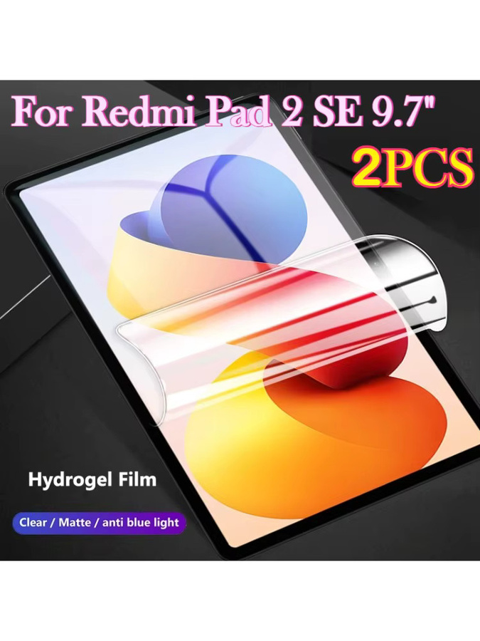 2 Stück Xiaomi Redmi Pad 2 SE 9.7 Displayschutzfolie aus transparentem Hydrogel für Vollschutz - Bild 5