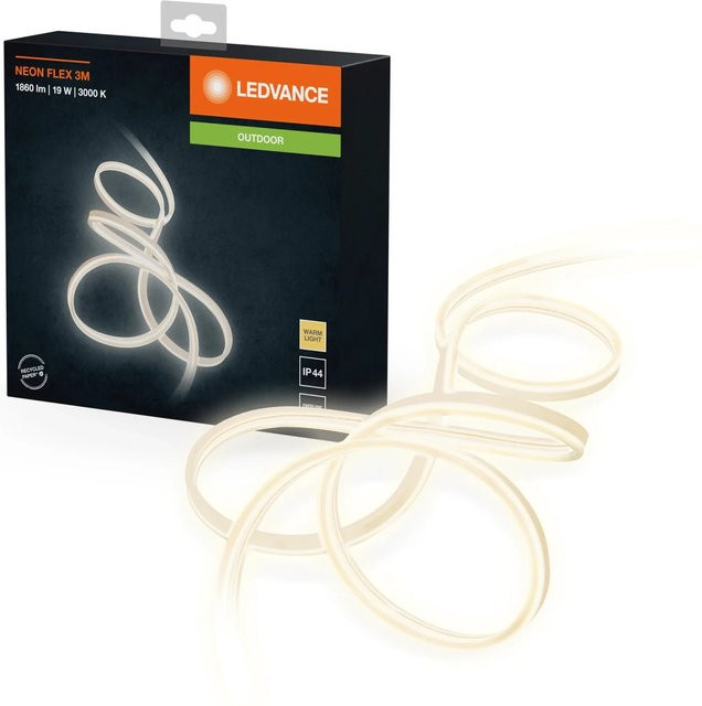 LEDVANCE Neon Flex LED-Streifen-Set Warmweiß 3 m mit Netzteil IP44 - Bild 1