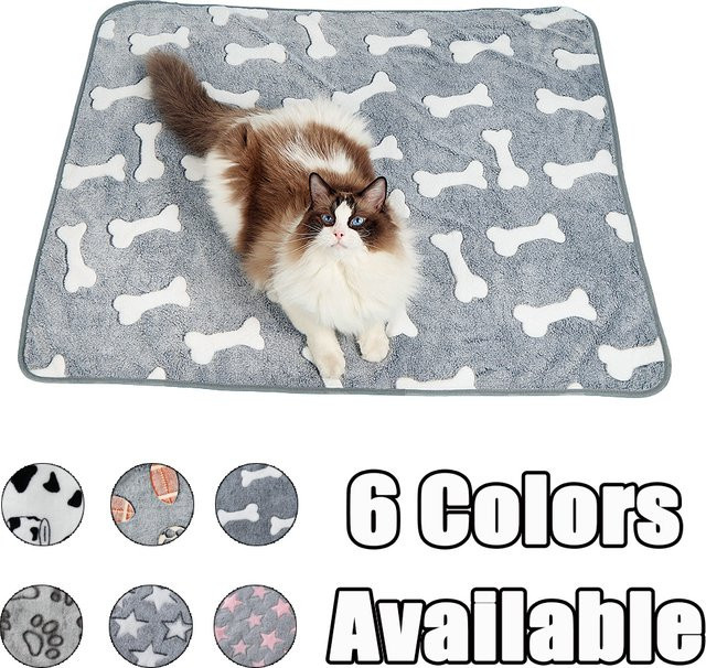 Holapet Fleece-Haustier-Katzenbettmatte für Hunde und Katzen, grau - Bild 1