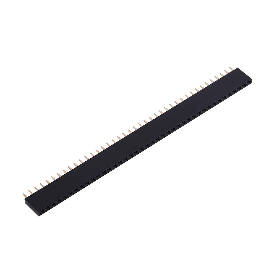 10er Set SHWB Einreihige Pin Buchse Header Buchse mit 2,54mm Pitch in Schwarz - Bild 2