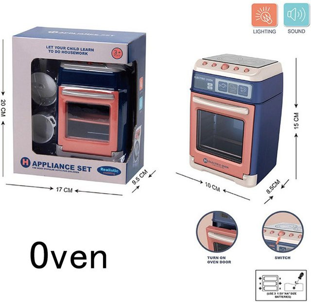 Spielzeug-Küche, Elektrischer Staubsauger, Wischmopp, Waschmaschine, Simulationsgeräte, ab 3 Jahren - Bild 1