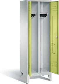 C+P Spind Classic mit Front in Viridingrün und Korpus in Lichtgrau, H x B x T: 185 x 61 x 50 cm - Bild 1