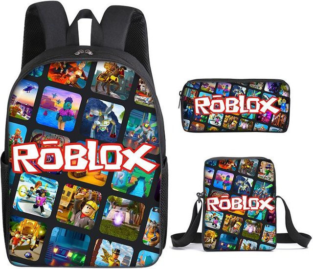 Roblox Schultaschen-Set für Mädchen bestehend aus Rucksack und Federmäppchen in Multicolour - Bild 1