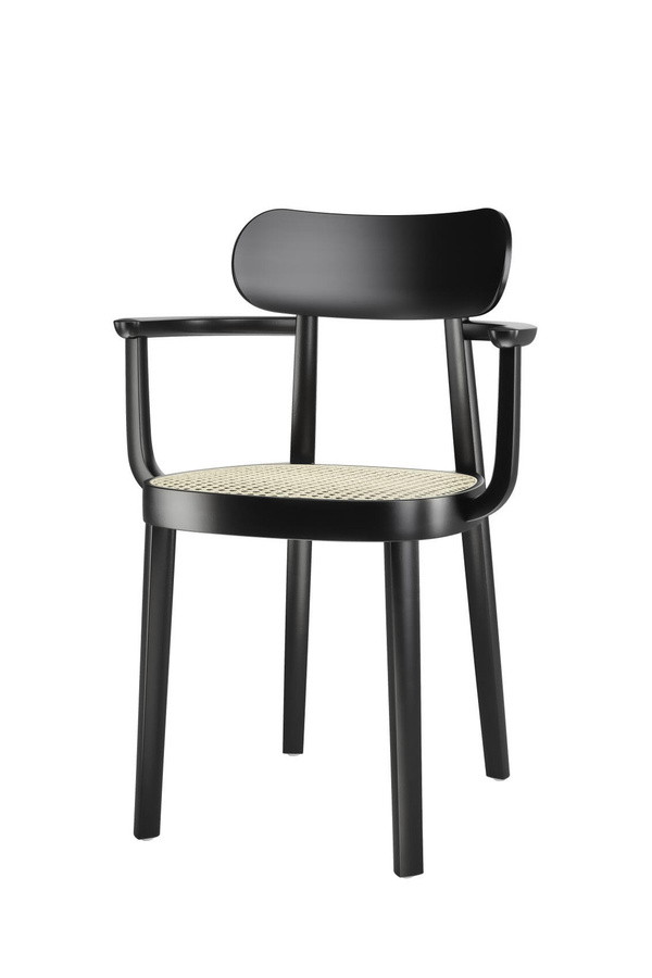 Thonet 118 F Armlehnstuhl aus Buche in Bucheschwarz matt - Bild 2