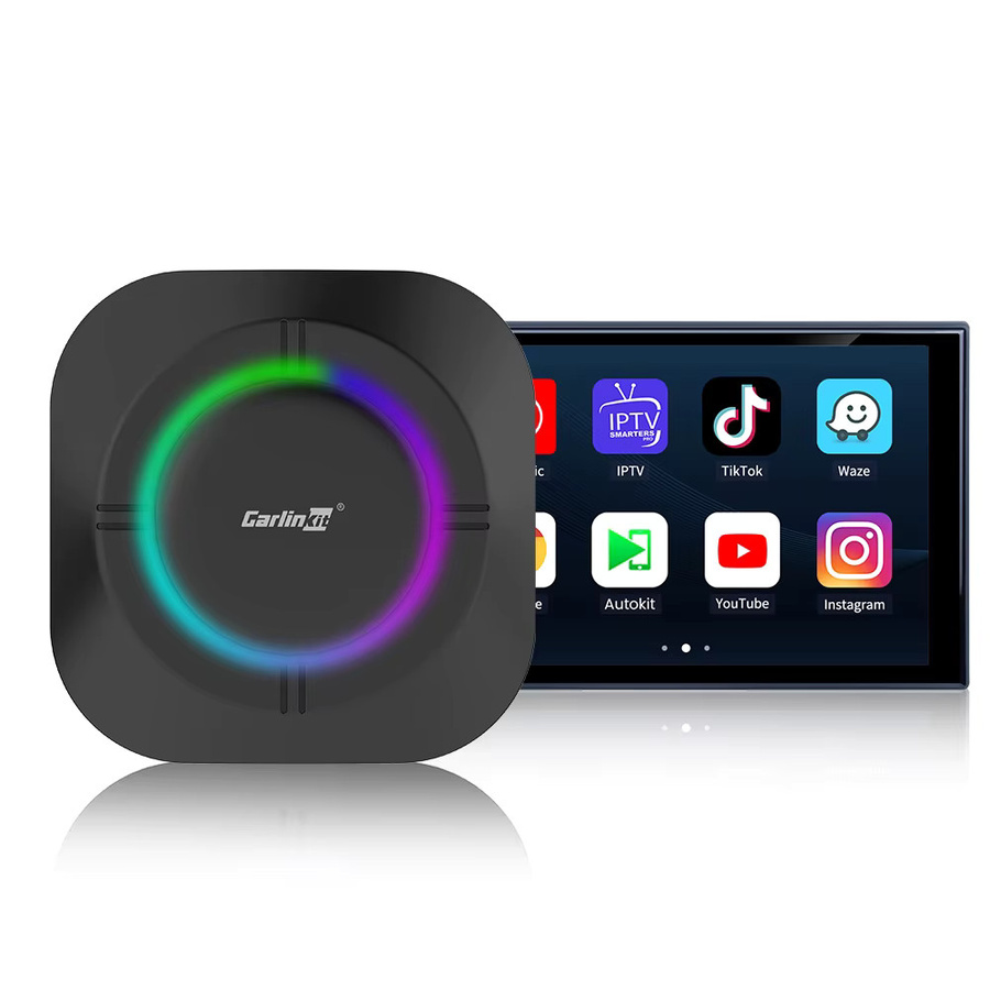 CarlinKit CarPlay AI Box Android 13 SM6115 mit 8-Kern Prozessor, Wireless CarPlay und Android Auto, Video-TV-Streaming Box mit 4G LTE und WiFi, Farbe: Schwarz, 64G/128G - Bild 5