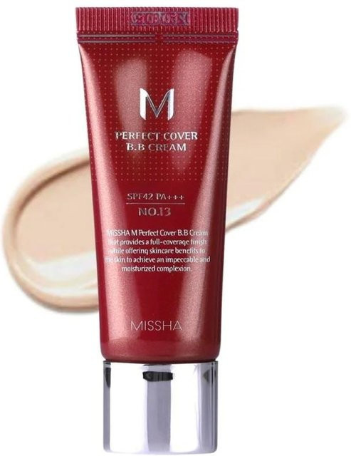 Missha M Perfect Cover BB-Creme, Bright Beige Nr. 13, 20 ml - Bild 1