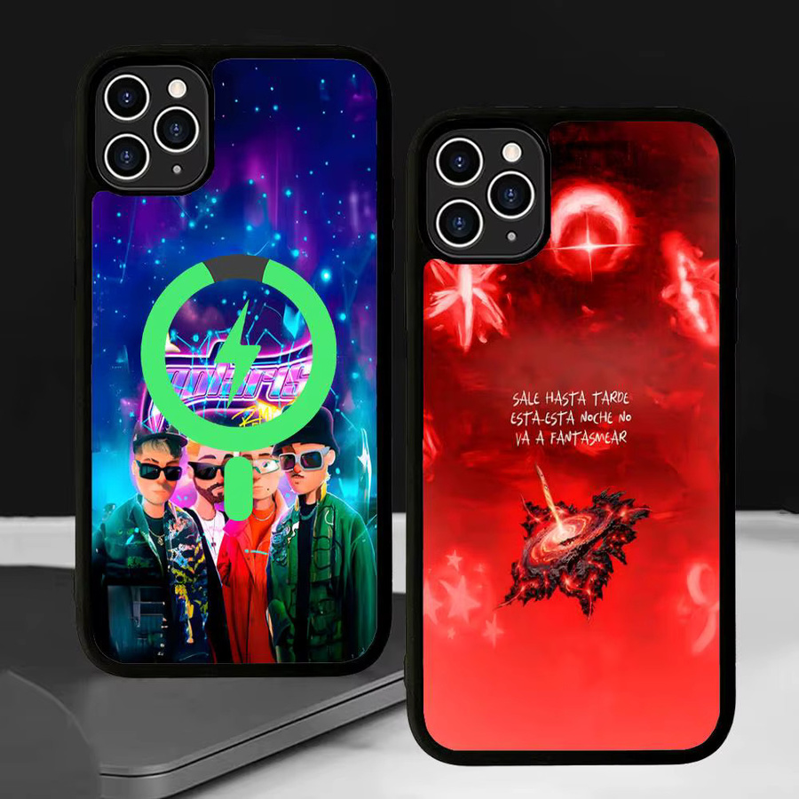 Saiko Singer Sakura Magnetische MagSafe Handyhülle aus PC und TPU für iPhone 11 12 13 14 15 16 17 Pro Max Plus in Multicolour - Bild 2