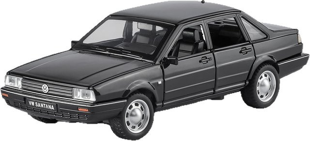 Fourall- Model Cars Volkswagen Santana, Modellauto, 1:32, schwarz, Metall - Bild 1
