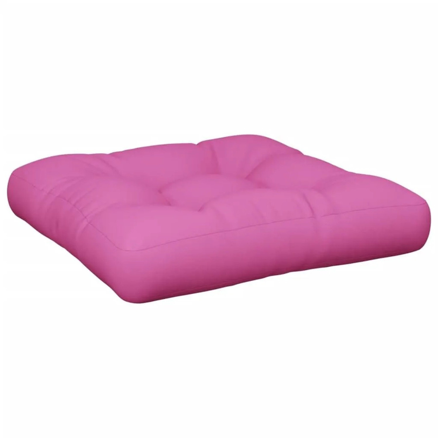 vidaXL Palettenkissen Rosa aus Polyester, wasserabweisend und UV-beständig, B/T/H: 50 x 50 x 12 cm - Bild 2