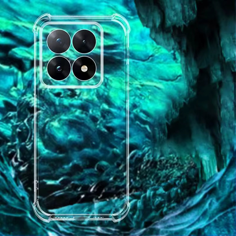 Ricestate Stoßfeste Handyhülle für Xiaomi 15T und 15T Pro aus transparentem Silikon und weichem TPU - Bild 4