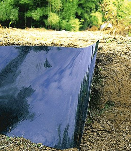 Anti-Wurzelbarriere für Heckenpflanzen in Schwarz, Breite: 100 cm, Tiefe: 70 cm, Dicke: 2 mm - Bild 1