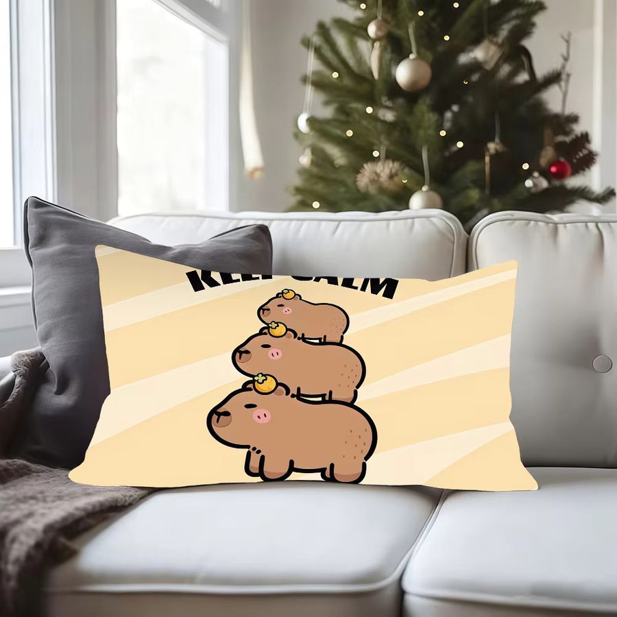 Potdemiel Kissenbezug mit Kapibara-Print für Sofa und Dekoration - Bild 3