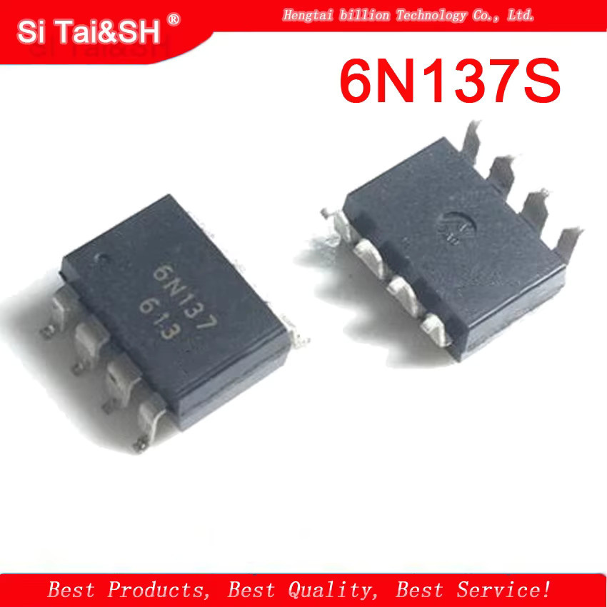 Si Tai&SH Optokoppler Set 10er Los 6N135 6N136 6N137 6N138 6N139 in DIP-8 und SOP-8 Gehäuse, Farbe: Schwarz - Bild 2