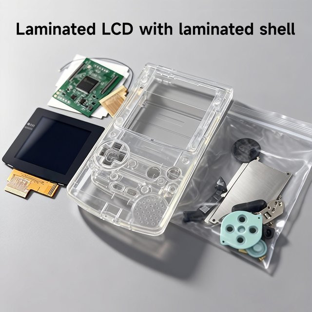 OPUYYM 2,6-Zoll IPS LCD-Bildschirm mit Gehäuse für Gameboy Color GBC in Transparent - Bild 1
